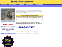 Tablet Screenshot of maystrailequipment.com